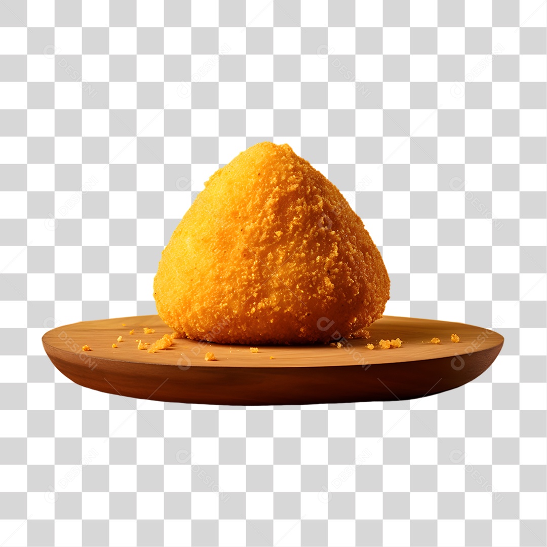 Objeto 3D Salgados Fritos para Composição PNG Transparente