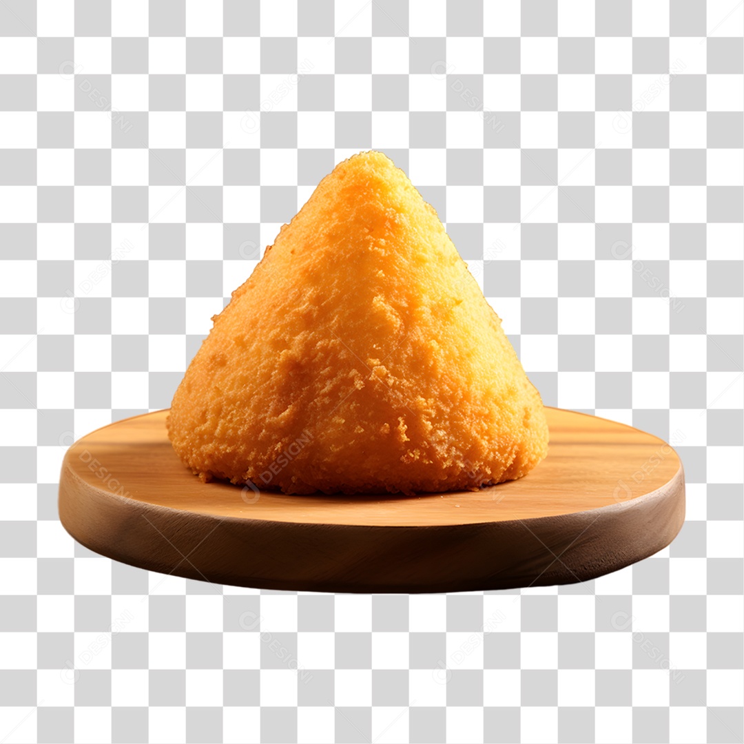 Objeto 3D Salgados Fritos para Composição PNG Transparente