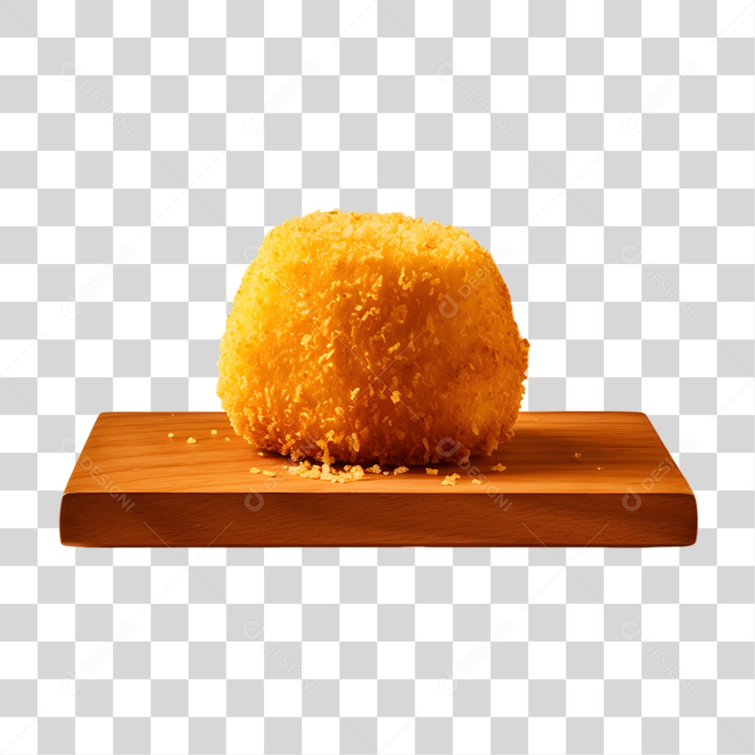 Objeto 3D Salgados Fritos para Composição PNG Transparente