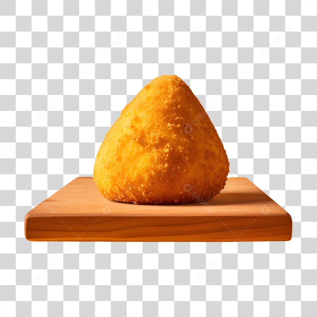 Objeto 3D Salgados Fritos para Composição PNG Transparente