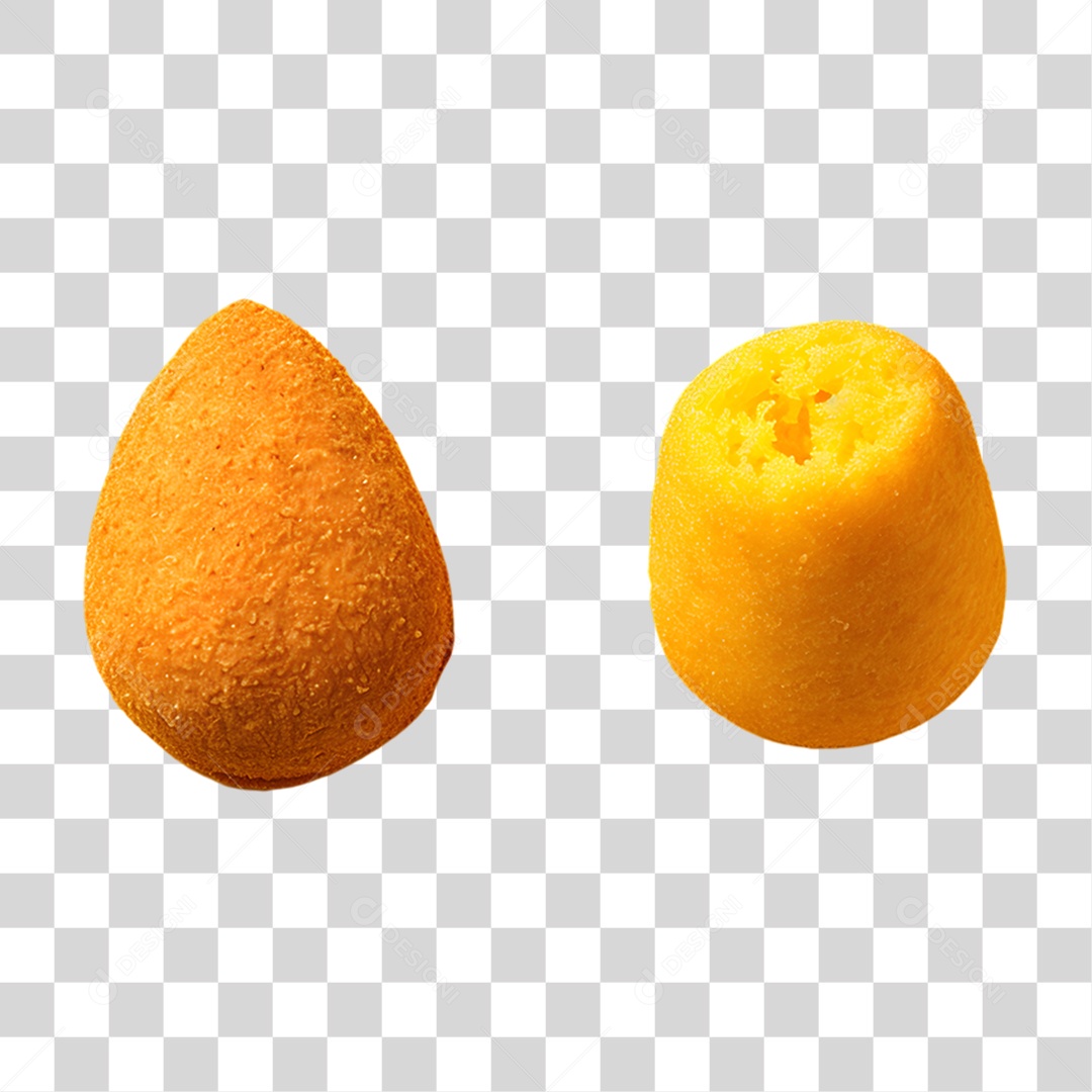 Objeto 3D Salgados Fritos para Composição PNG Transparente