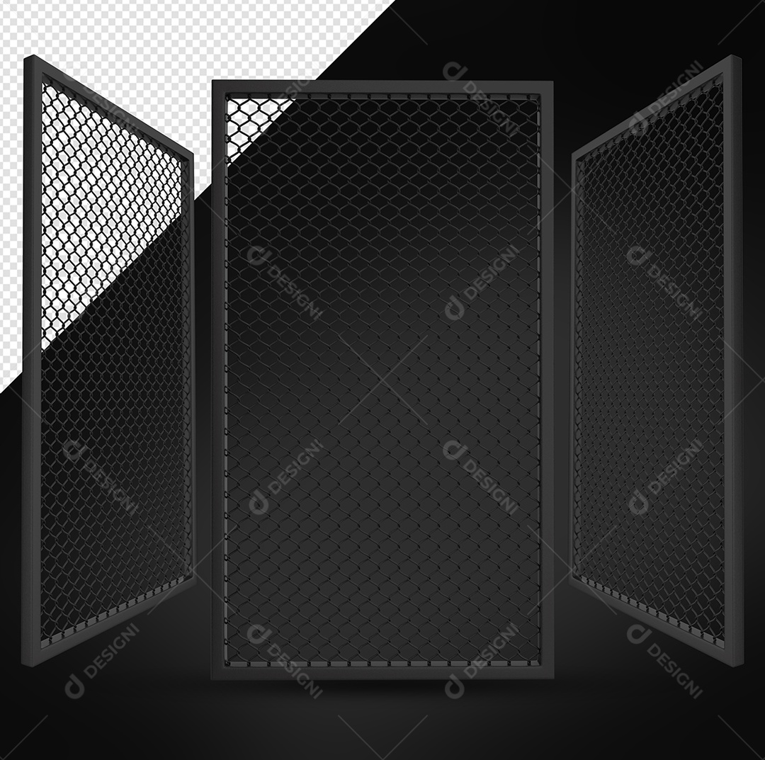 Grades de Metal Elemento 3D para Composição PSD