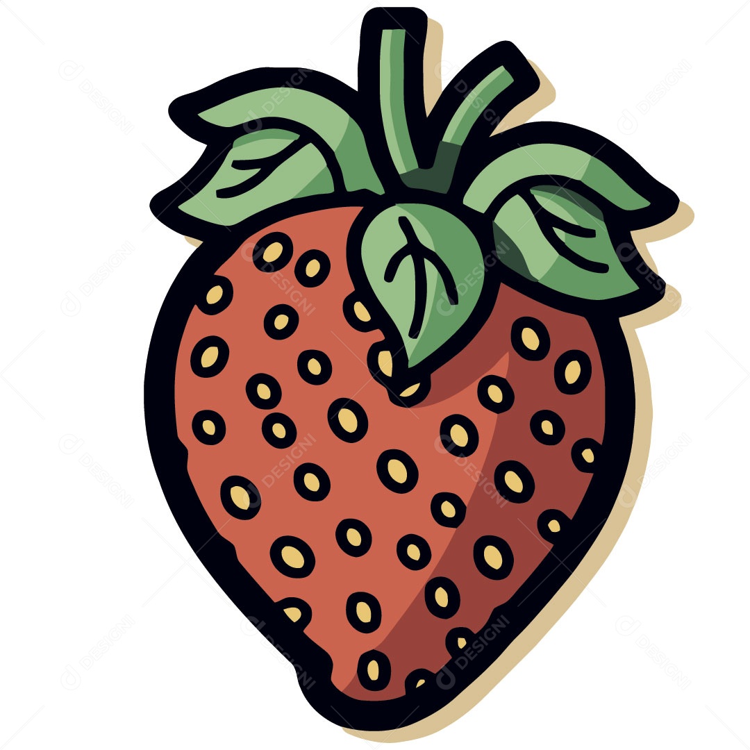 Morango Ilustração Vetor EPS