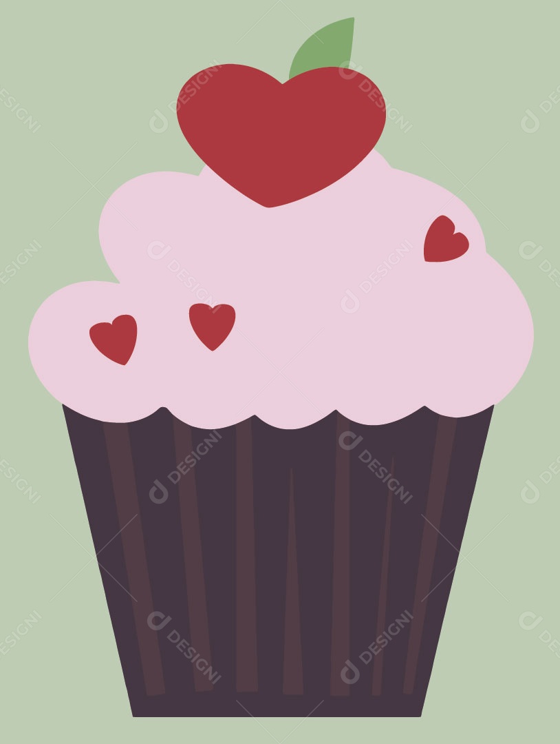 Cupcake Ilustração Vetor EPS