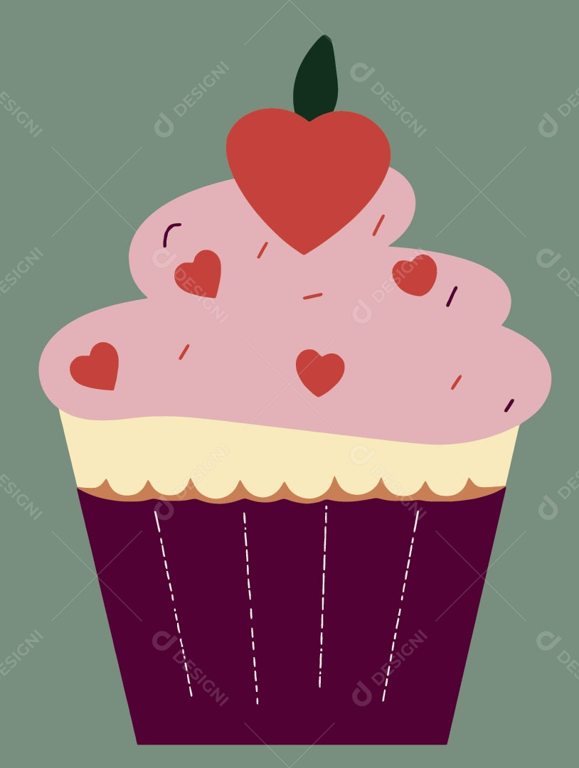 Cupcake Ilustração Vetor EPS