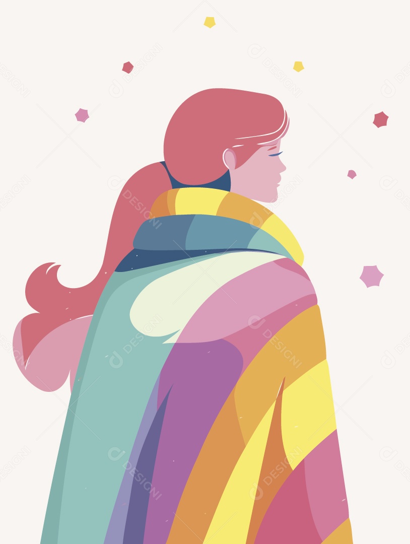 Personagem do Orgulho LGBT Ilustração Vetor EPS