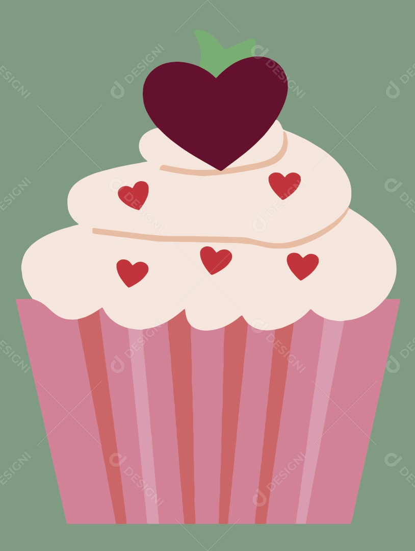 Cupcake Ilustração Vetor EPS