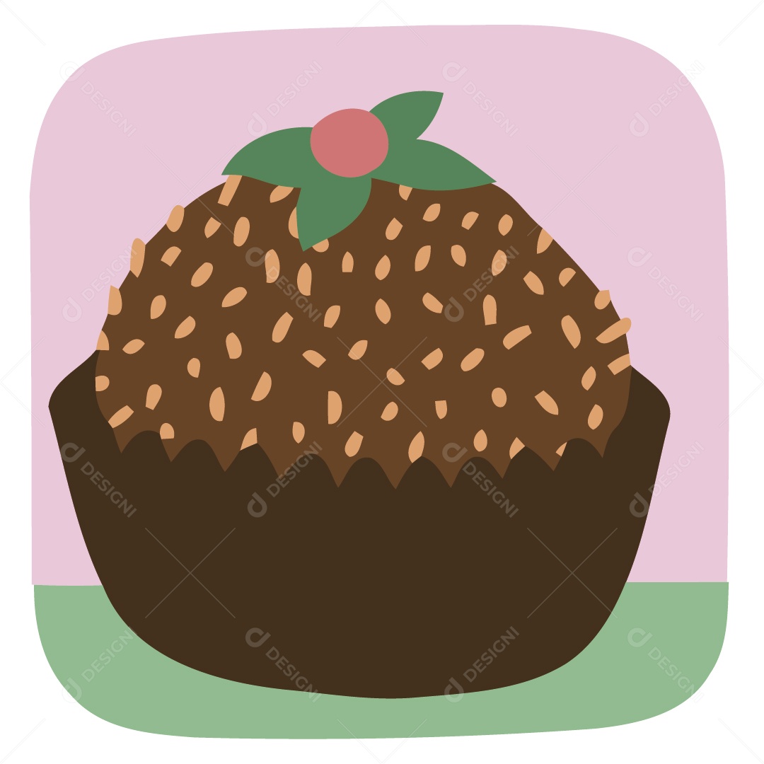 Cupcake Ilustração Vetor EPS