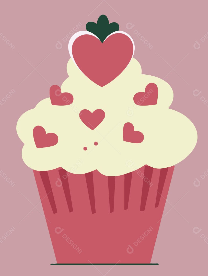 Cupcake Ilustração Vetor EPS
