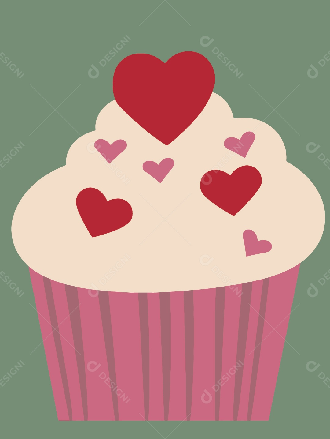 Cupcake Ilustração Vetor EPS