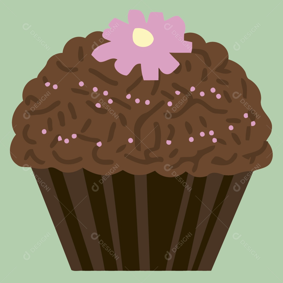Cupcake Ilustração Vetor EPS