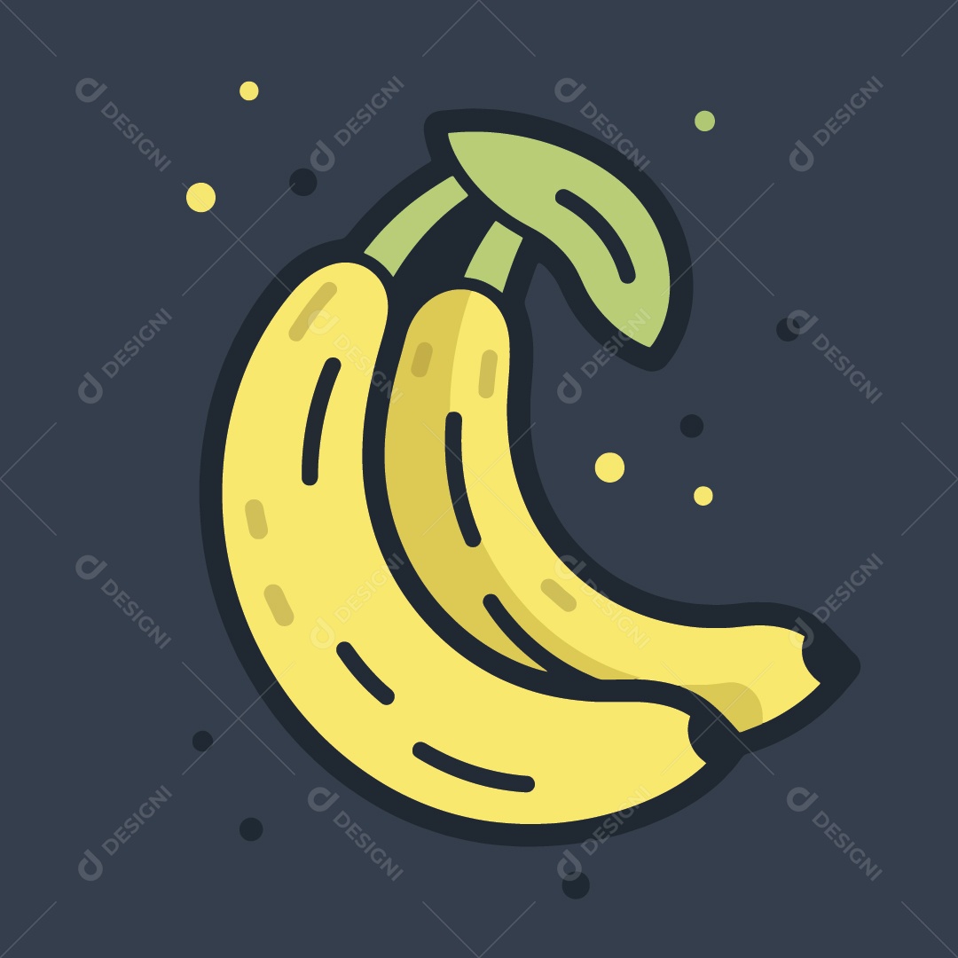 Banana  Ilustração Vetor EPS