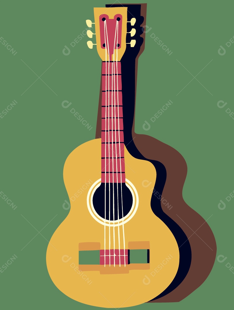 Violão Ilustração Vetor EPS