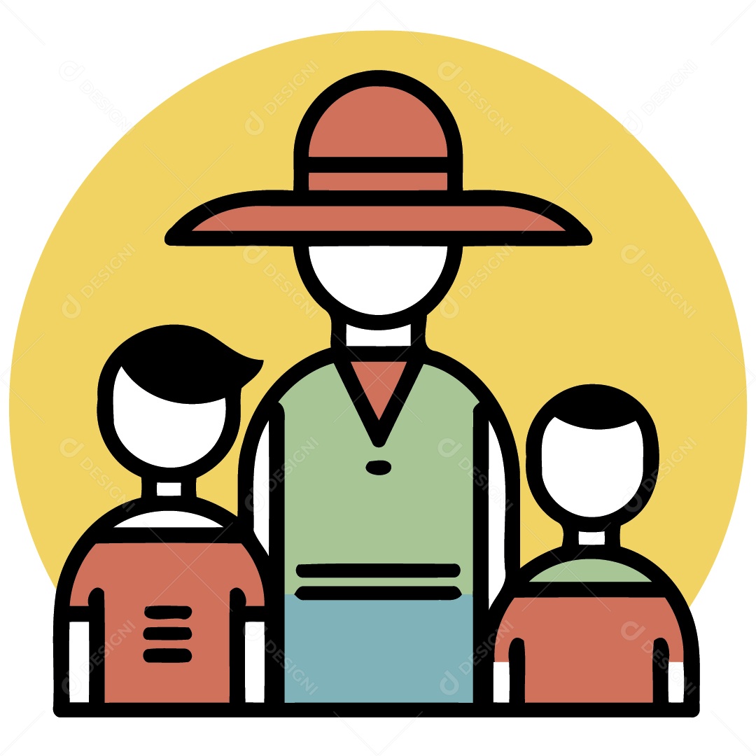 Personagem De Festa Junina Ilustração Vetor EPS