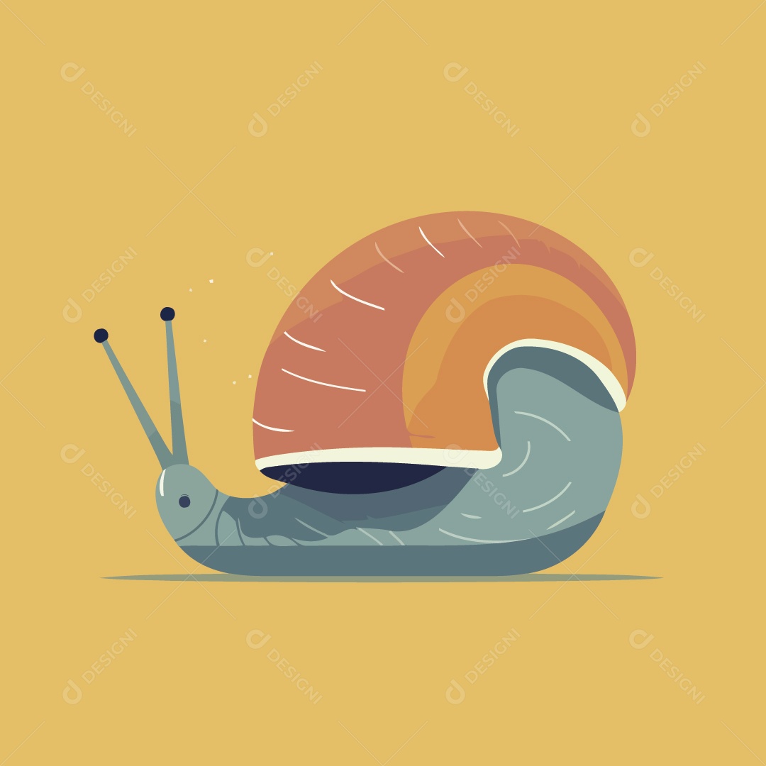 Caracol Ilustração Vetor EPS