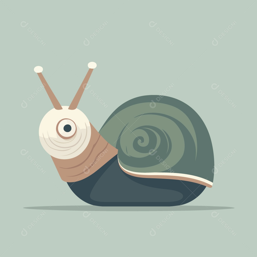 Caracol Ilustração Vetor EPS