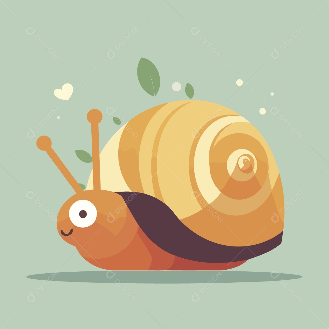 Caracol Ilustração Vetor EPS