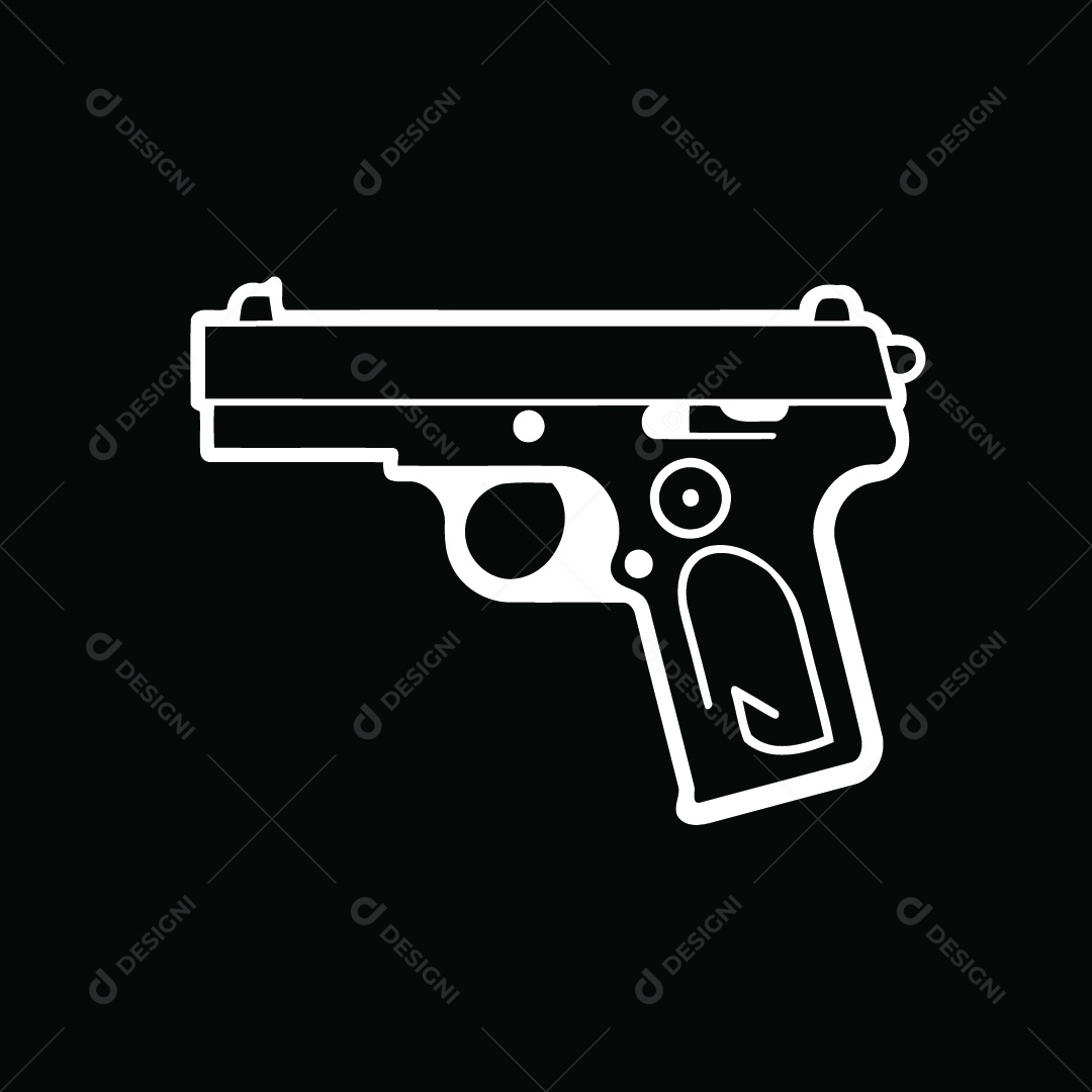 Pistola Ilustração Vetor EPS