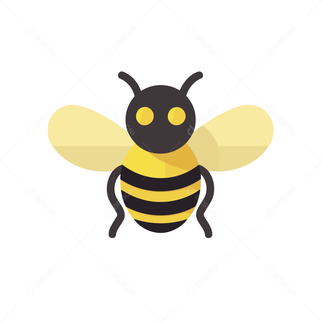 Abelha Ilustração Vetor EPS