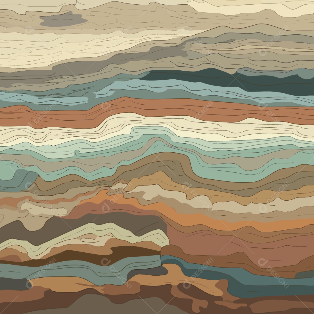 Solo Rochoso Ilustração Vetor EPS