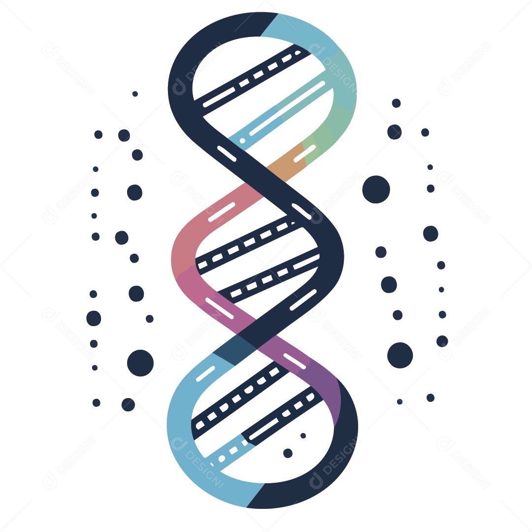 Ilustração de DNA Vetor EPS