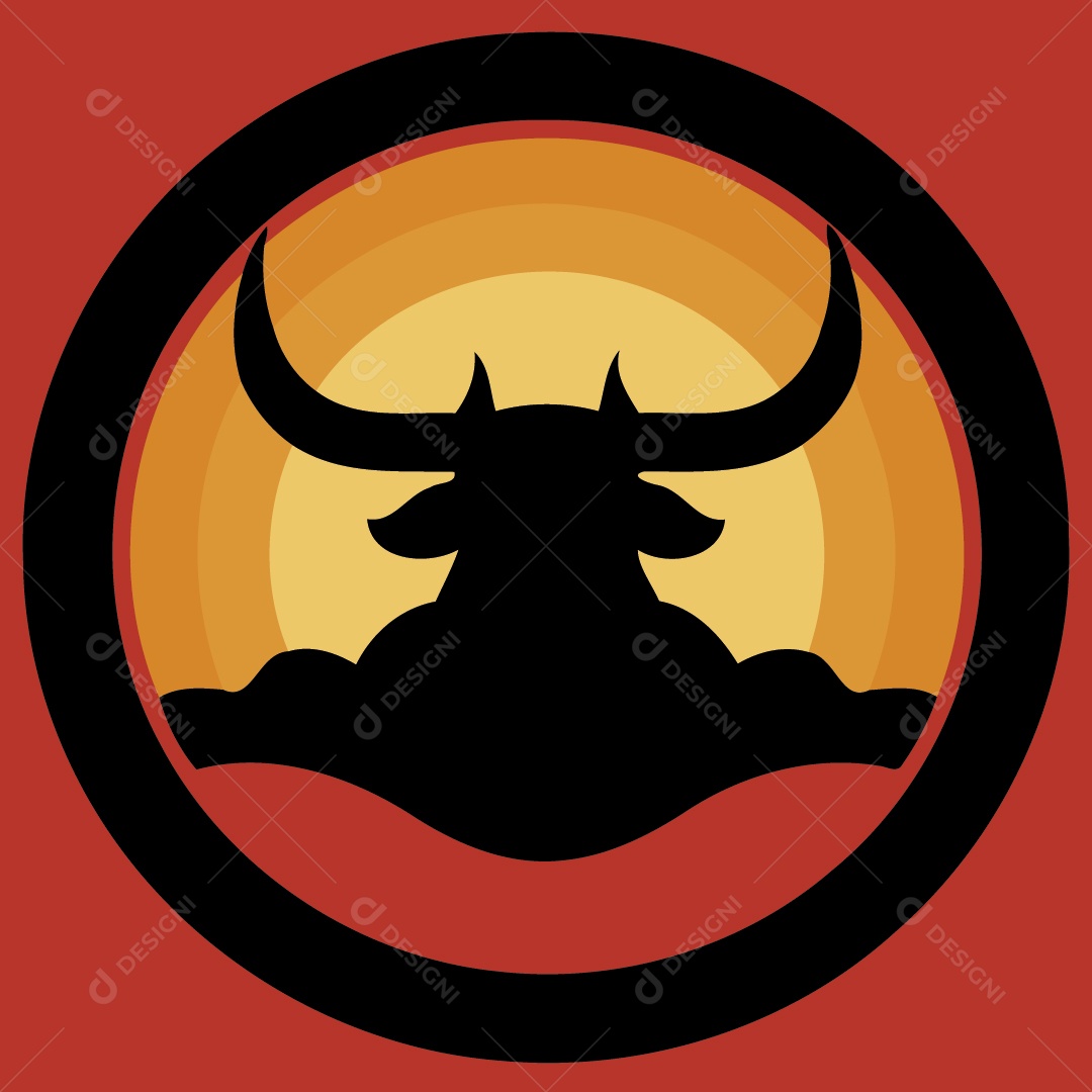 Ícone de Touro Ilustração Vetor EPS