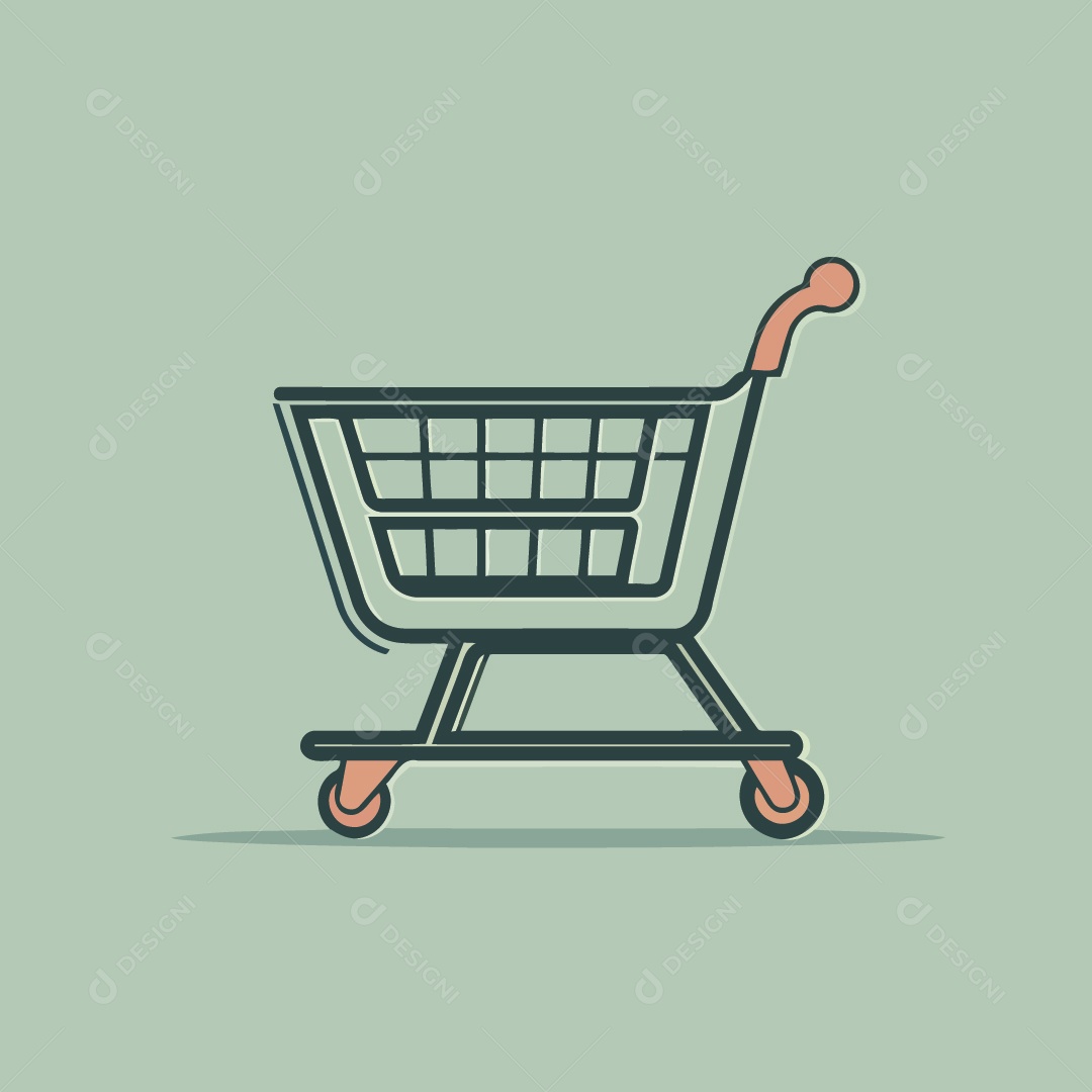 Carrinho de Compras Ilustração Vetor EPS