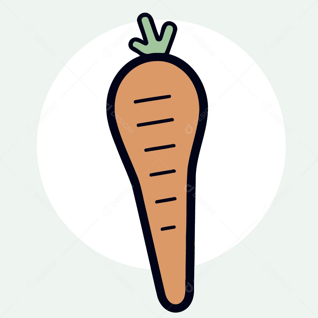 Cenoura Ilustração Vetor EPS
