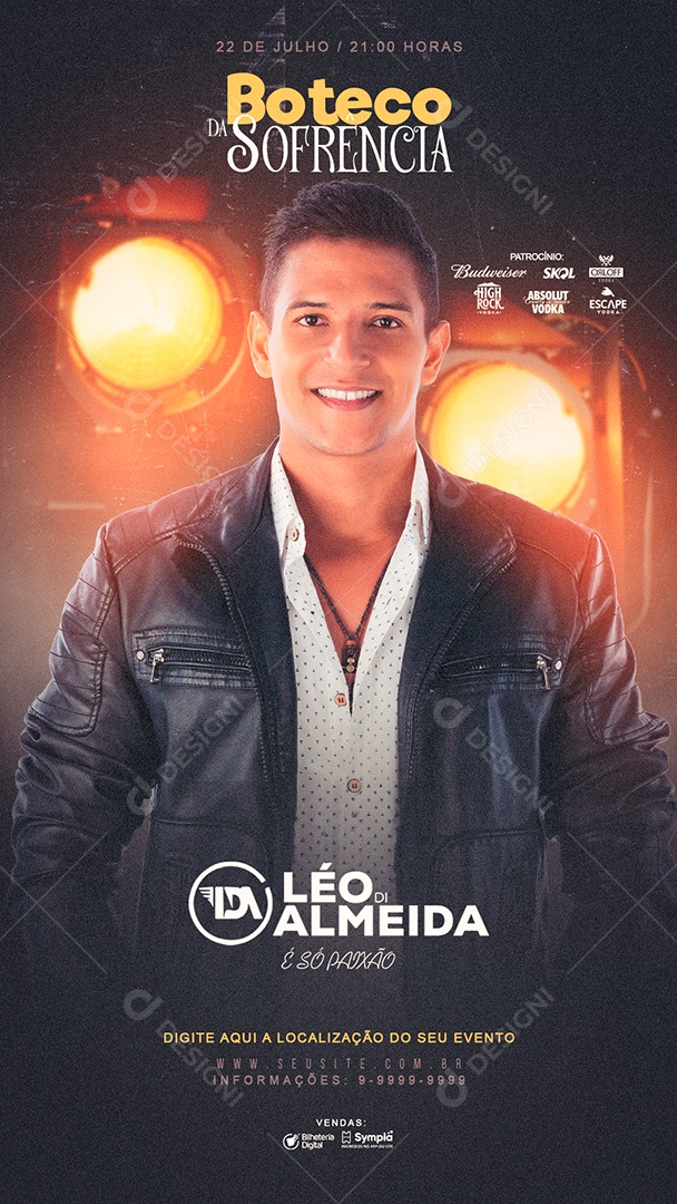 Story Boteco da Sofrencia Flyer Social Media PSD Editável