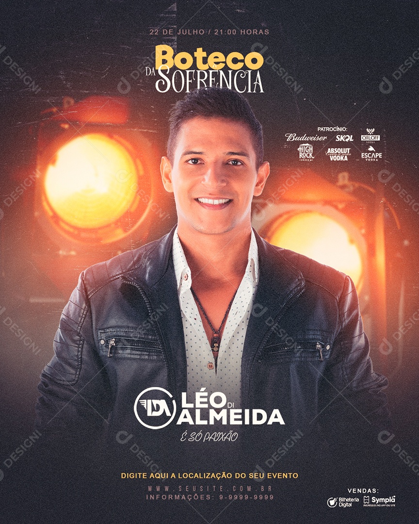 Flyer Boteco da Sofrencia Social Media PSD Editável