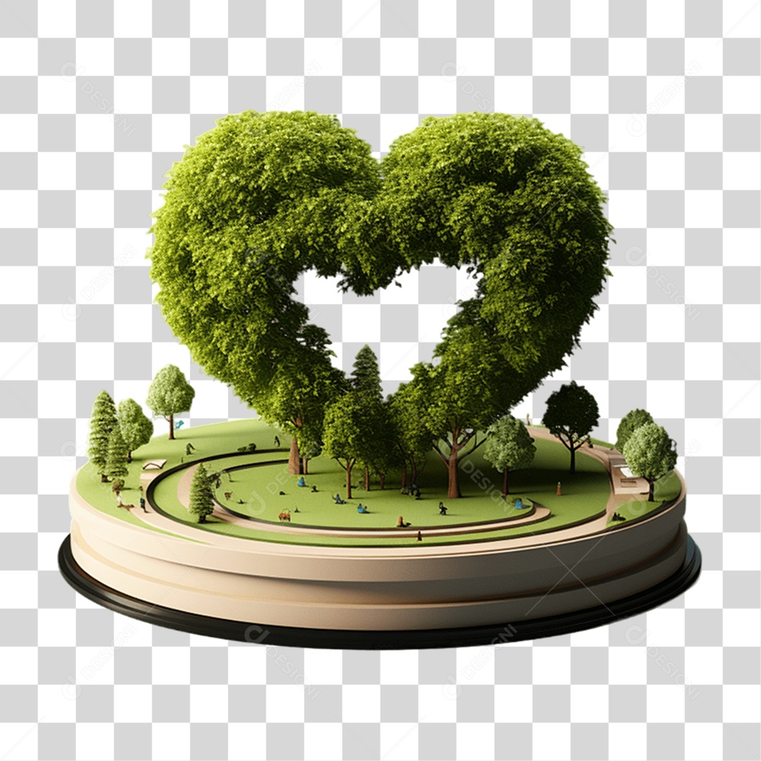 Cenário Pódio Podium de Grama Exposição PNG Transparente