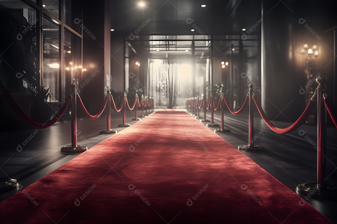 Corredor com tapete vermelho no cinema brasileiro