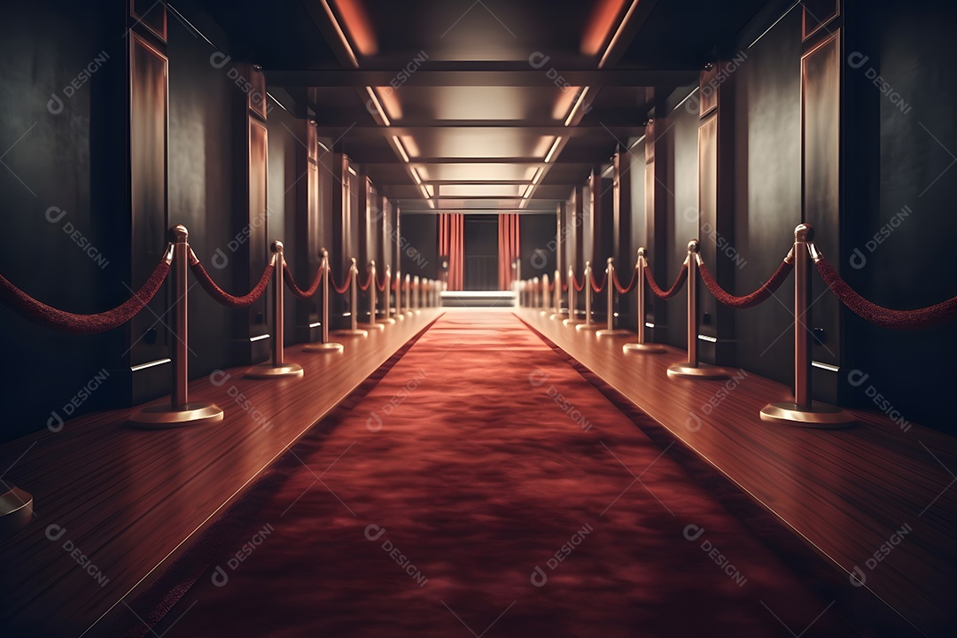 Corredor com tapete vermelho no cinema brasileiro