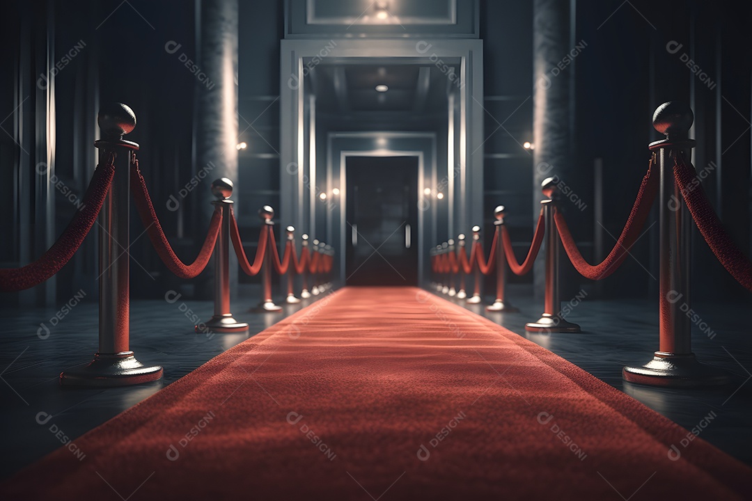 Corredor com tapete vermelho no cinema brasileiro