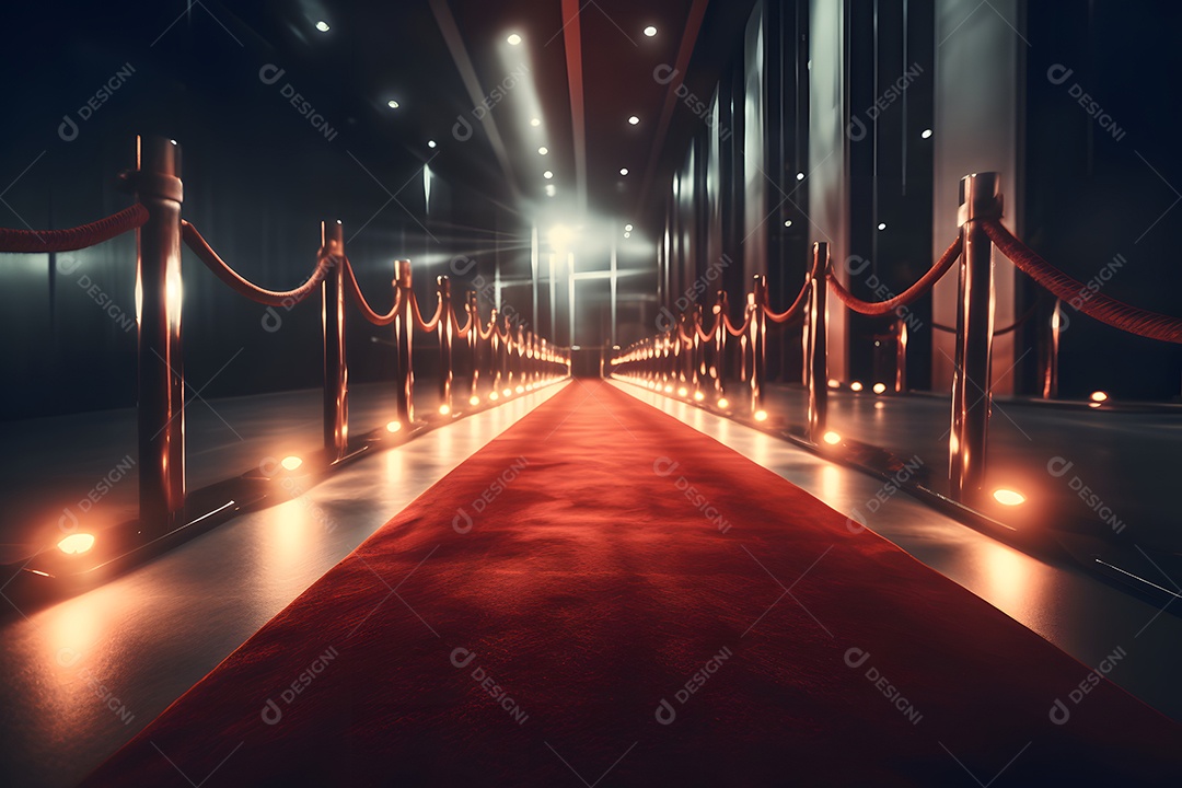 Corredor com tapete vermelho no cinema brasileiro