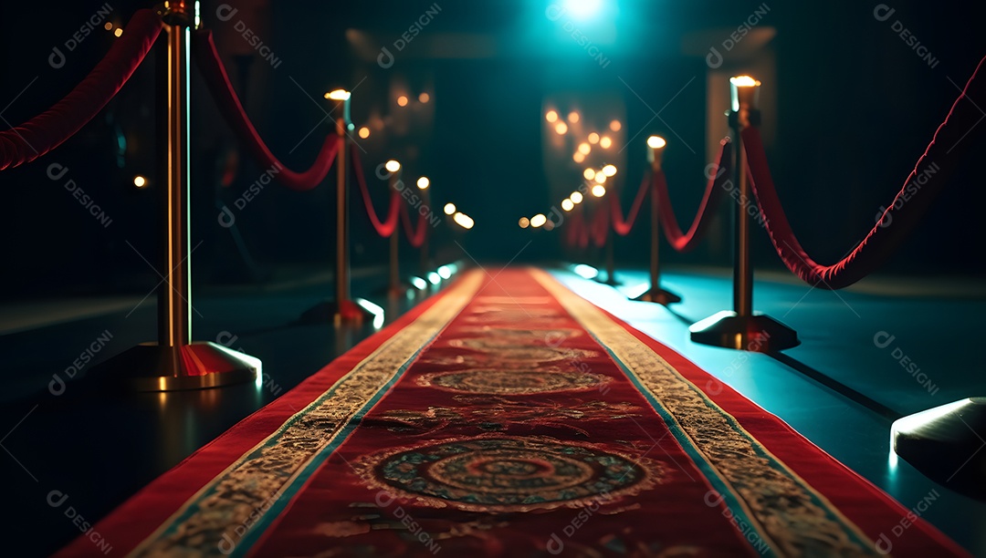 Corredor com tapete vermelho no cinema brasileiro