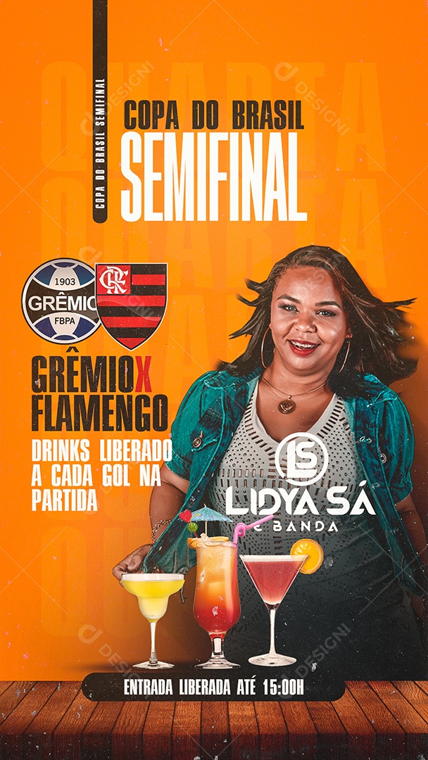 Story Copa do Brasil Semi Final Social Media PSD Editável
