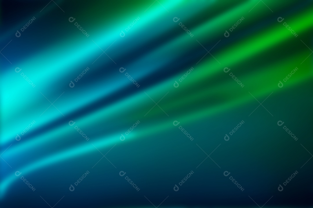 Papel de parede futurista de estilo neon azul e verde brilhante sem foco