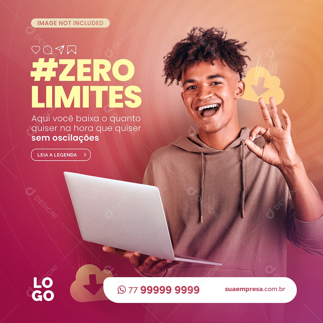 Zero Limites Social Media PSD Editável