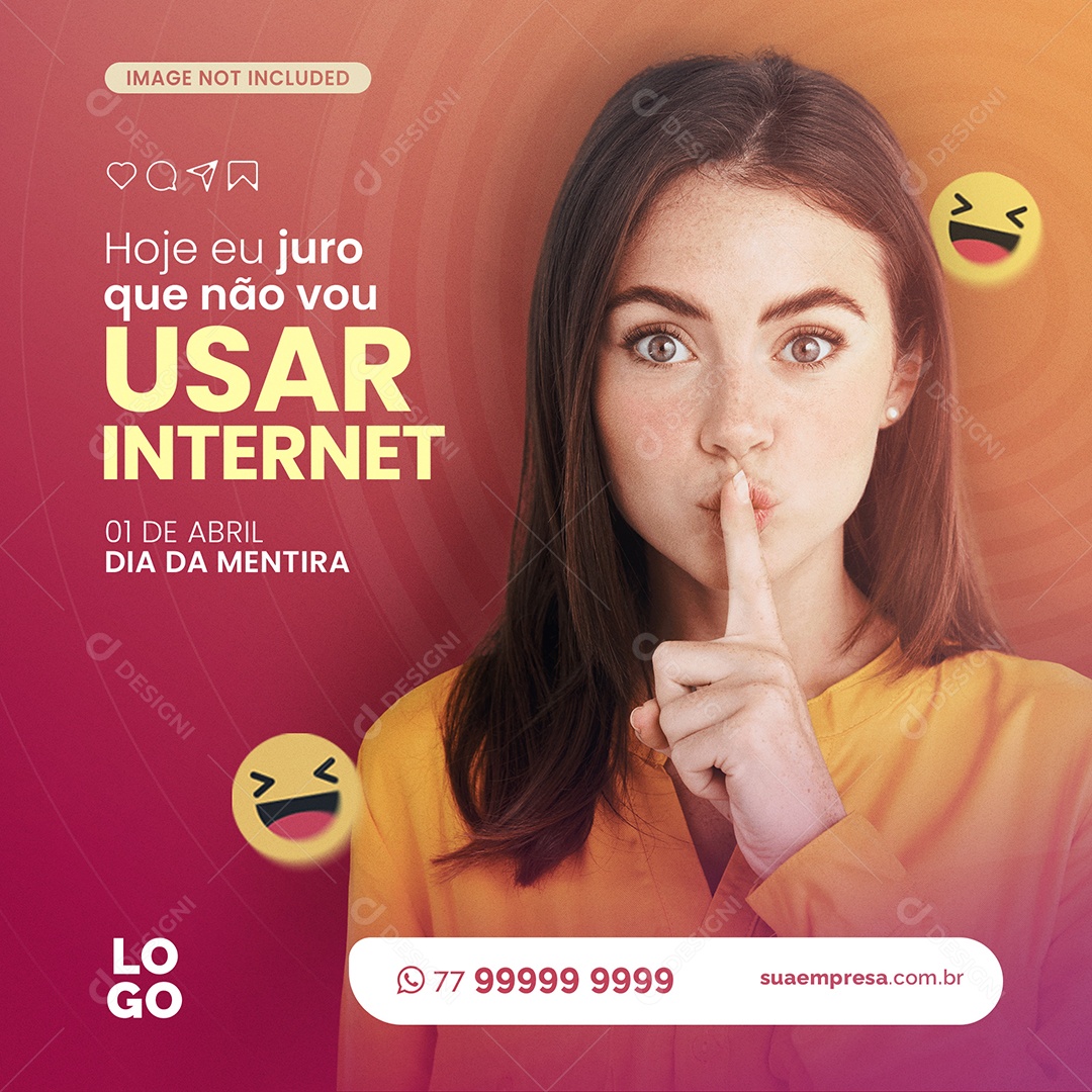 Usar Internet Social Media PSD Editável