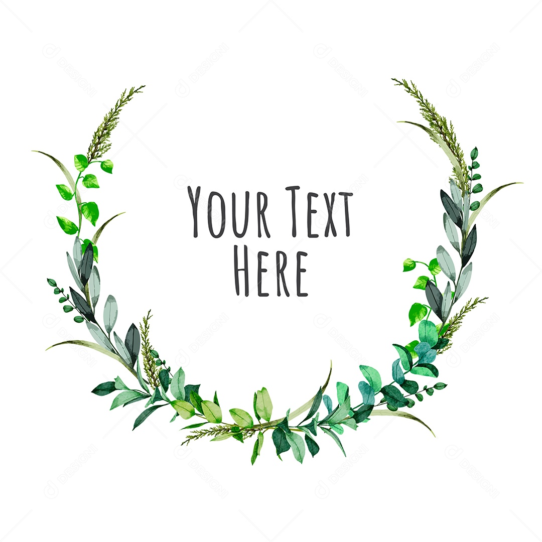 Grinaldas de Quadro Floral Vetor EPS