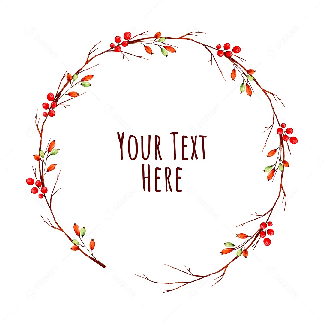 Conjunto de Flores Em Aquarela de Moldura Vetor EPS