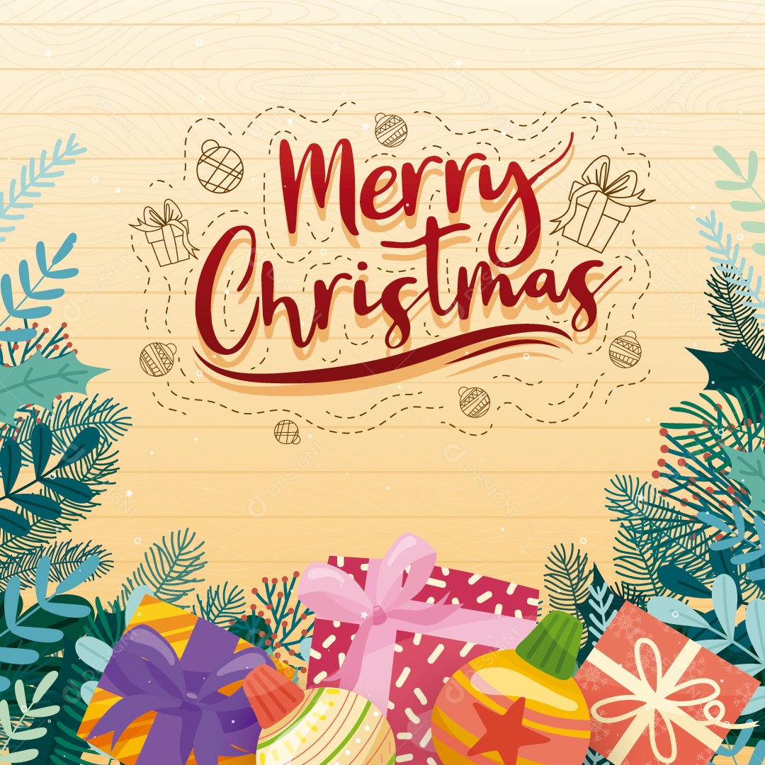 Ícones Vetoriais de Natal Ilustração de Decoração de Ano Novo de Cristãos de Natal Vetor EPS