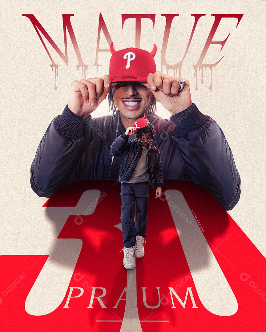 Matuê 30 Flyer For Editable Social Media PSD