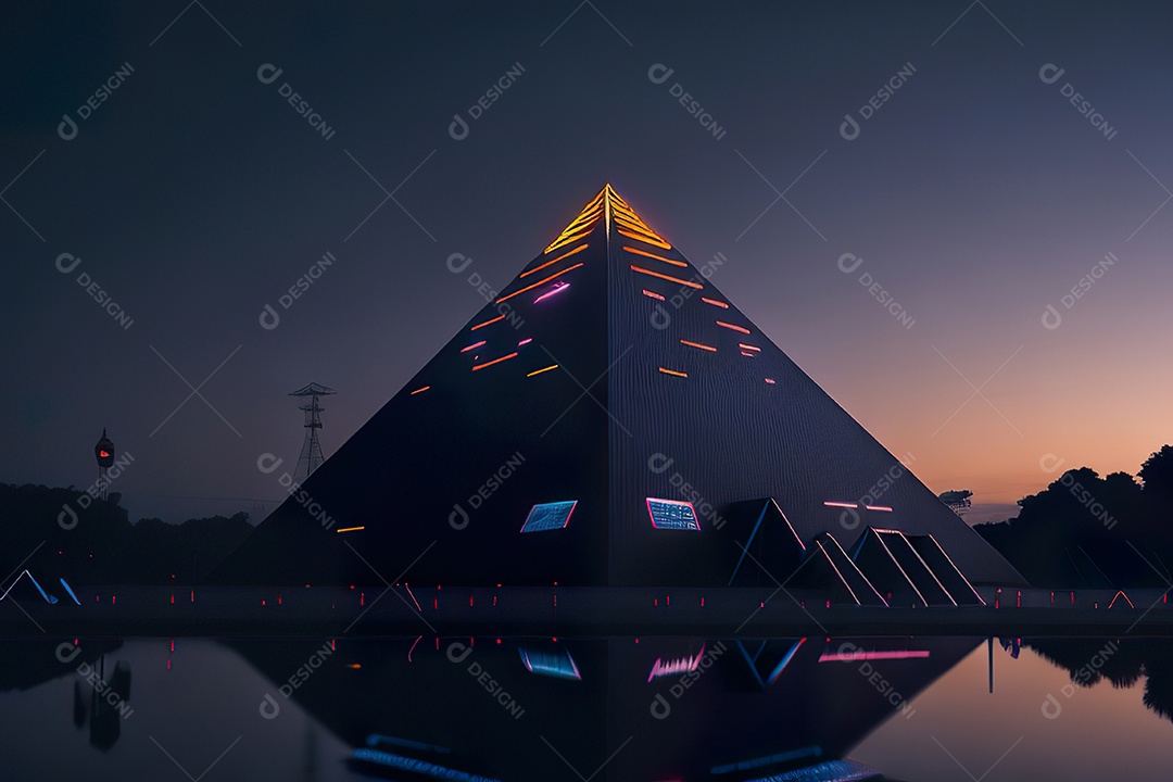 Imagem realista de pirâmide.