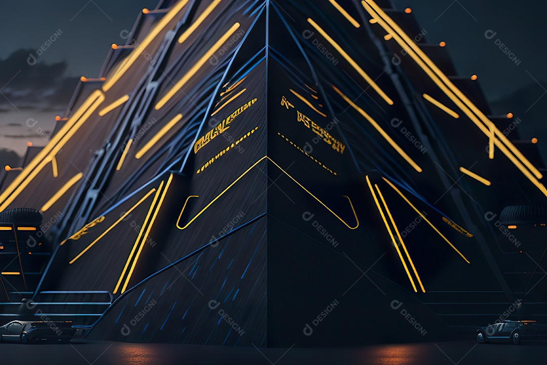 Imagem realista de pirâmide.