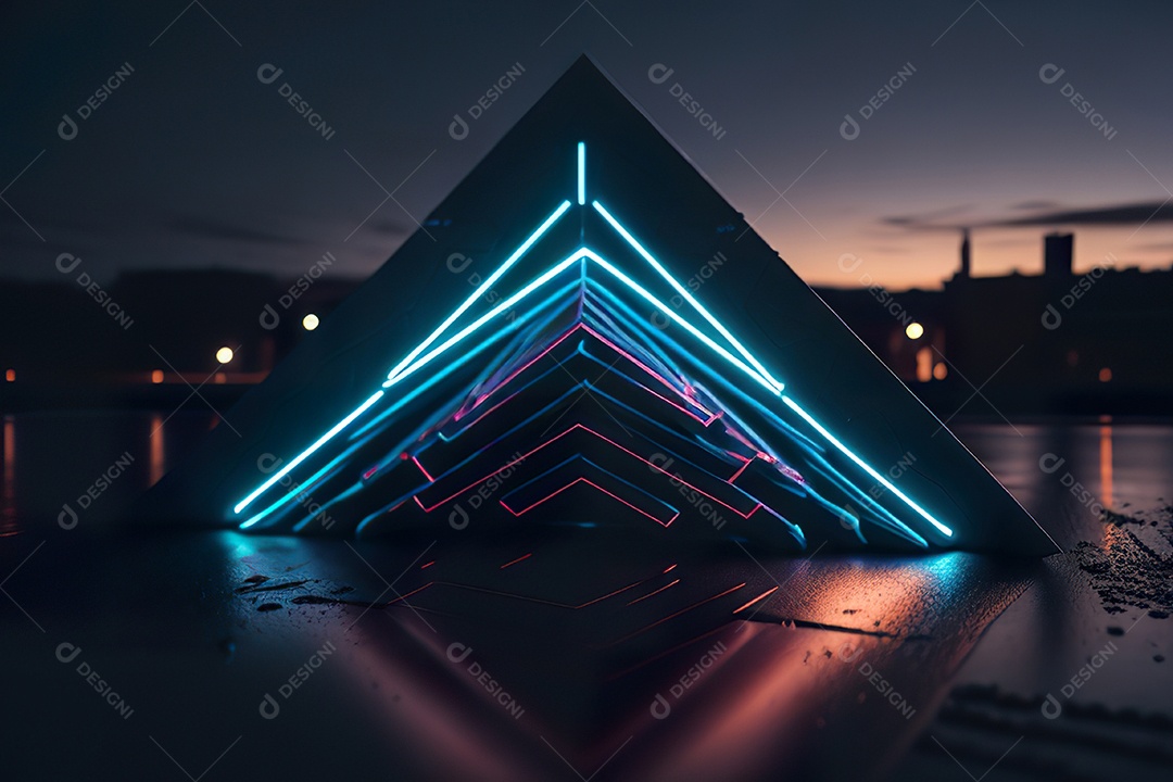 Imagem realista de pirâmide.