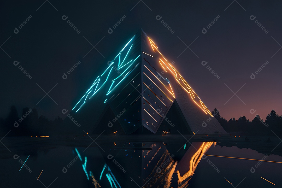 Imagem realista de pirâmide.