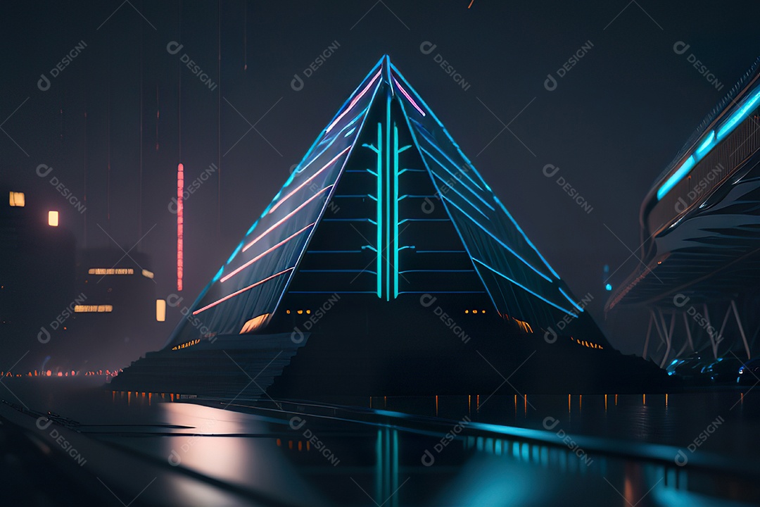 Imagem realista de pirâmide.