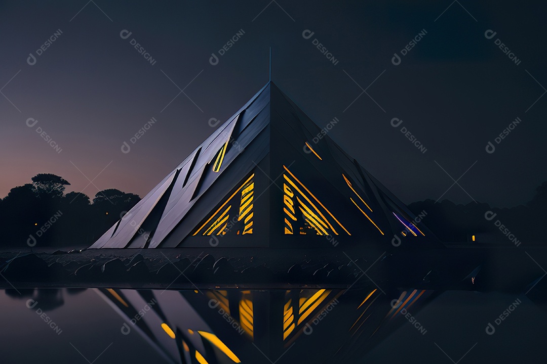 Imagem realista de pirâmide.